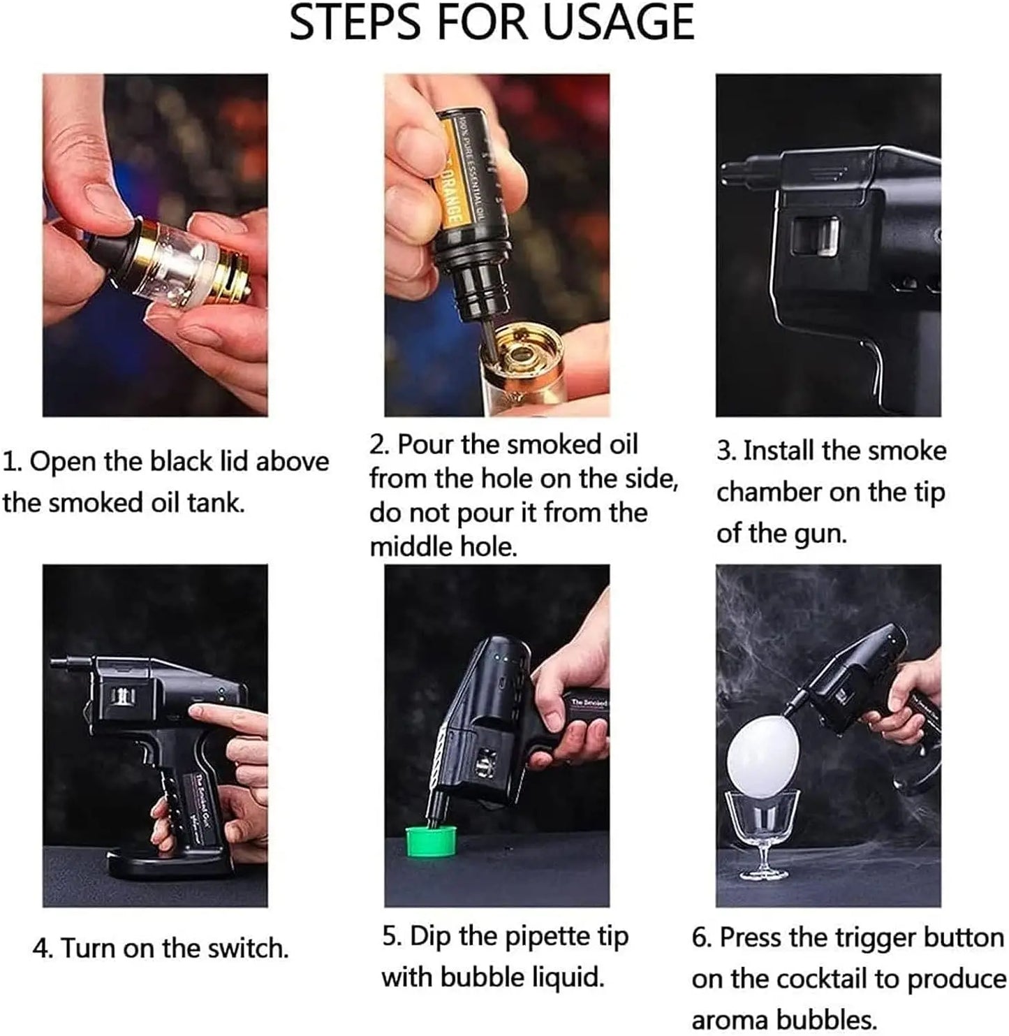 Cocktail Smoke Gun Kit