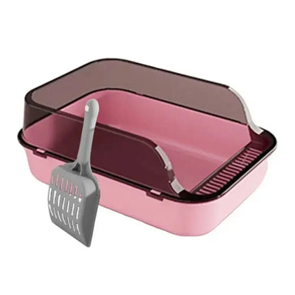 Open Top Cat Litter Box with Scoop