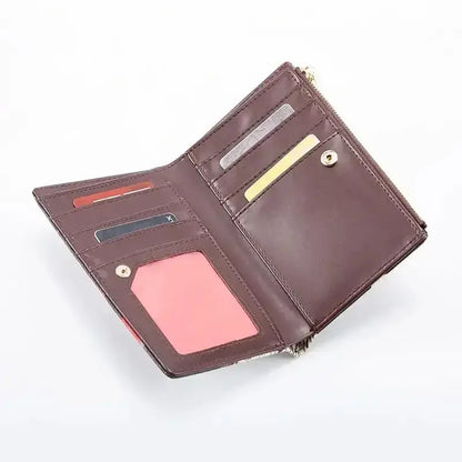 Luxury PU Leather Women’s Wallet with Artistic Print