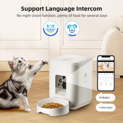 Smart Wi-Fi Pet Feeder with Camera