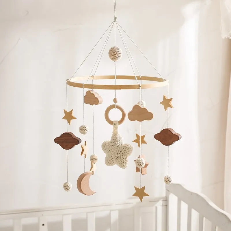 Wooden Baby Crib Mobile