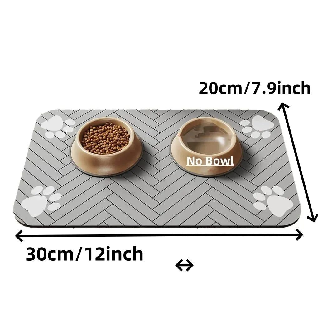 Absorbent Waterproof Food & Water Bowl Placemat