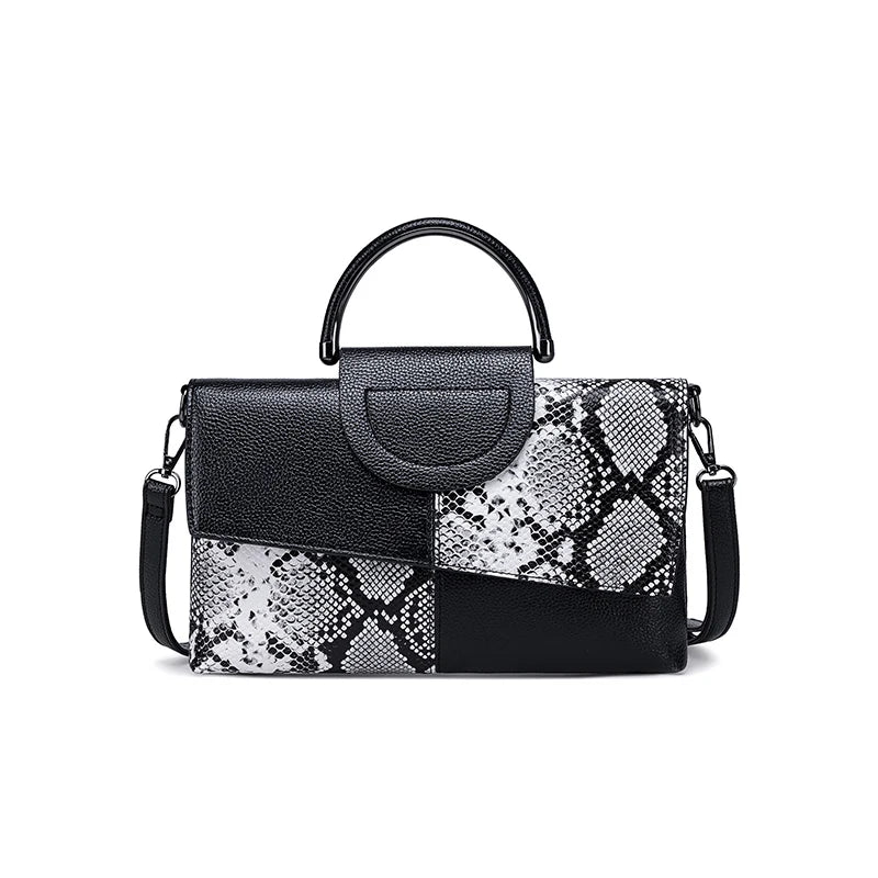 Soft PU Leather Flap Handbag
