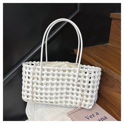 Handwoven Straw Tote Shoulder Bag