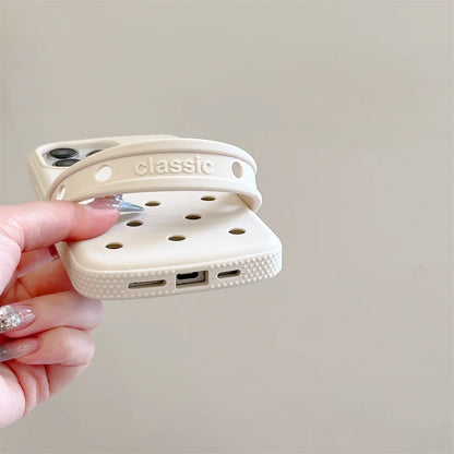 Crocs Charm Silicone Phone Case with Wrist Strap Holder