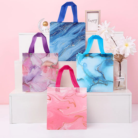 4Pcs Marble Design Gift Bag