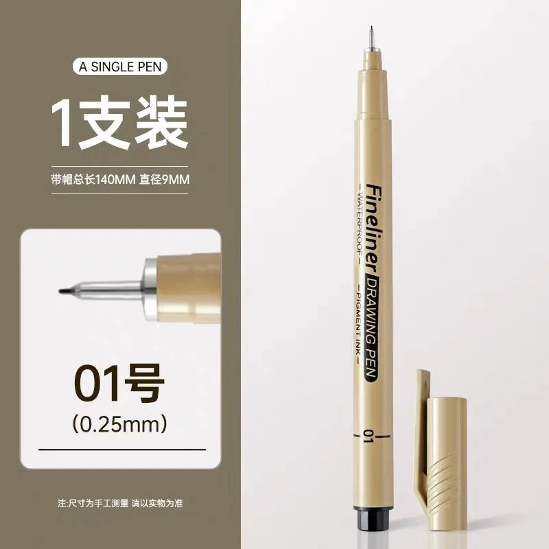Waterproof Black Fineliner Drawing Pen