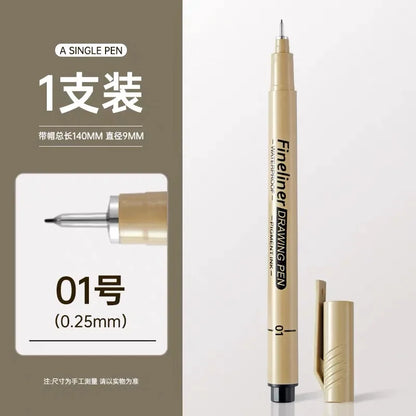 Waterproof Black Fineliner Drawing Pen