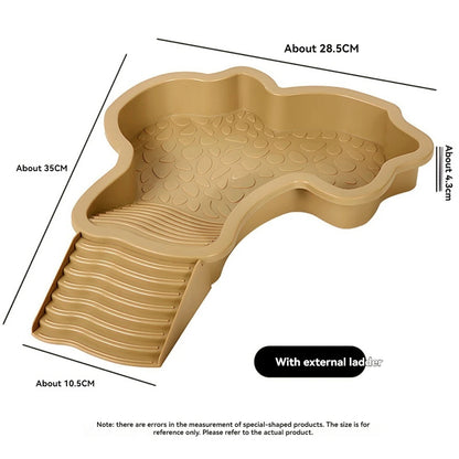 Reptile Bathing Pool with Ramp