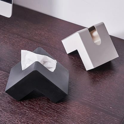 Modern Right Angle Tissue Box Holder