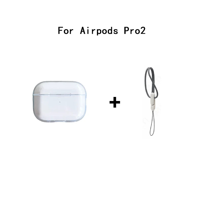 Clear TPU Case with Lanyard for AirPods