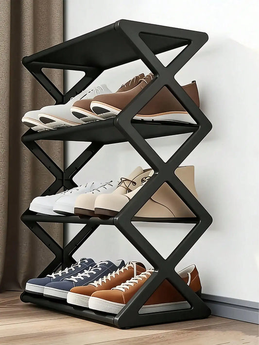 4-Tier Folding Shoe Rack