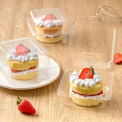 Clear Square Dessert & Food Containers