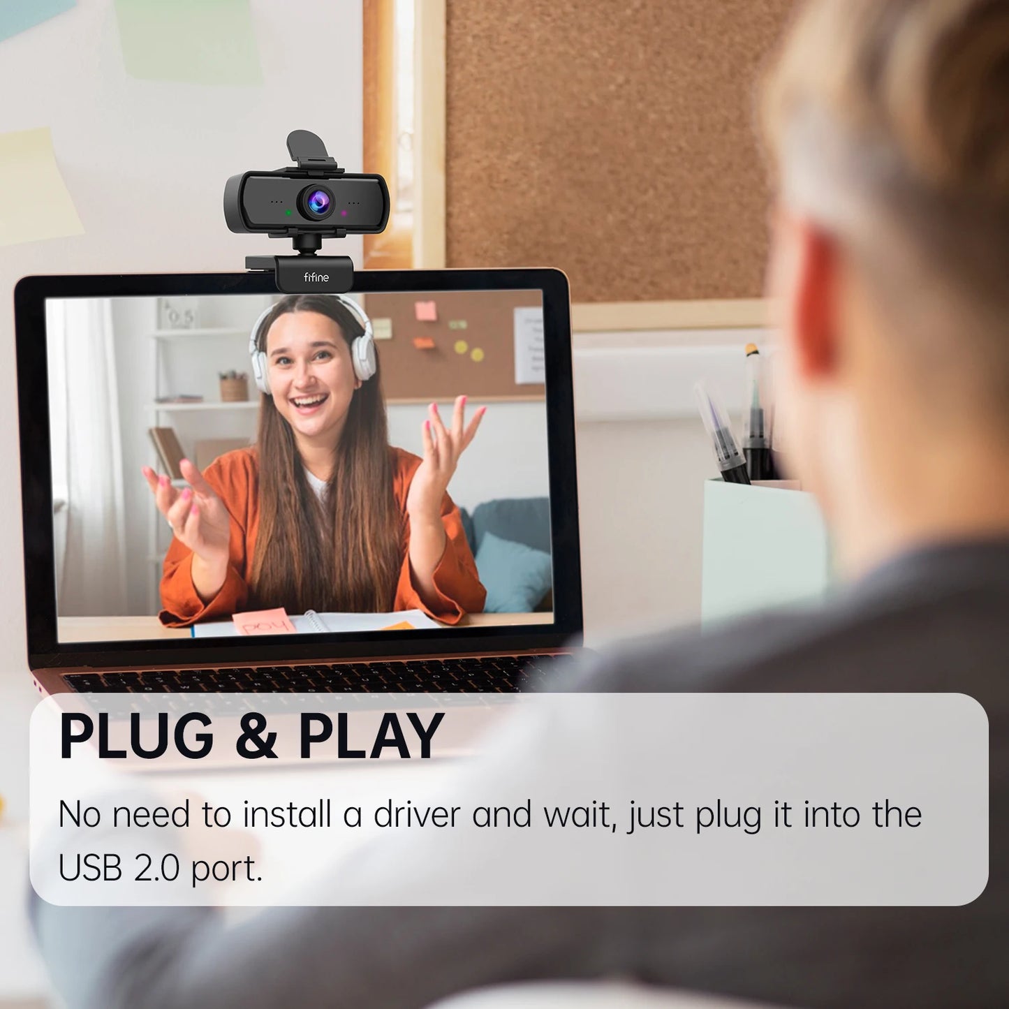 K420 1440p USB Webcam with Microphone & Tripod