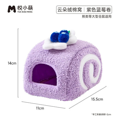 Warm Plush Hamster House