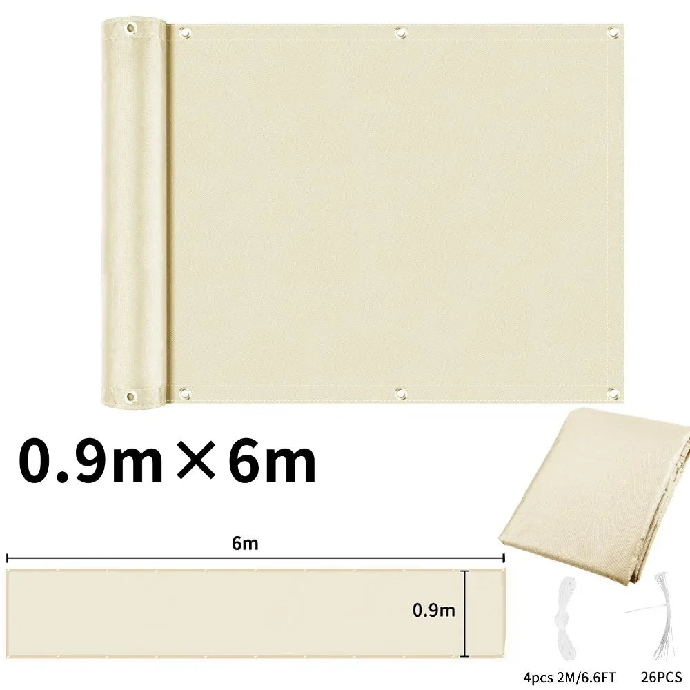 Waterproof Balcony Privacy Screen Cover