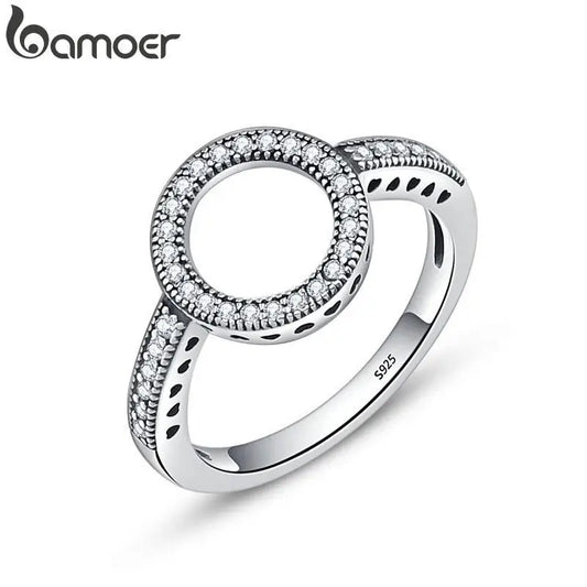 BAMOER 100% Genuine 925 Sterling Silver Ring