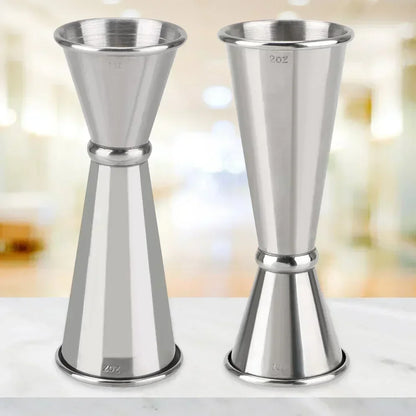 Stainless Steel Double Jigger Cocktail Measuring Cup (30ml/60ml)