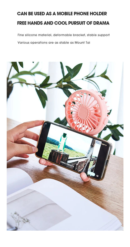 Portable Flexible Tripod Fan