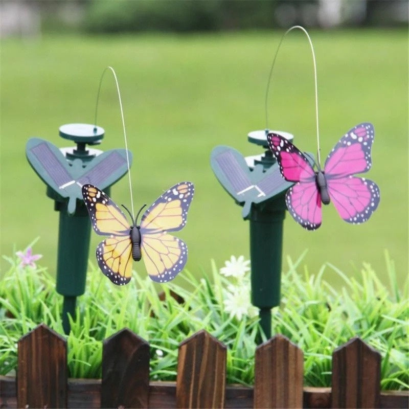 Solar Fluttering Butterfly Garden Ornament