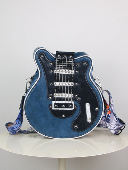 Guitar Shape Crossbody Shoulder Bag