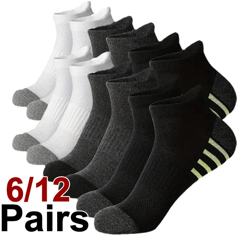 Men’s Breathable Mesh Sports Socks 6 Pairs
