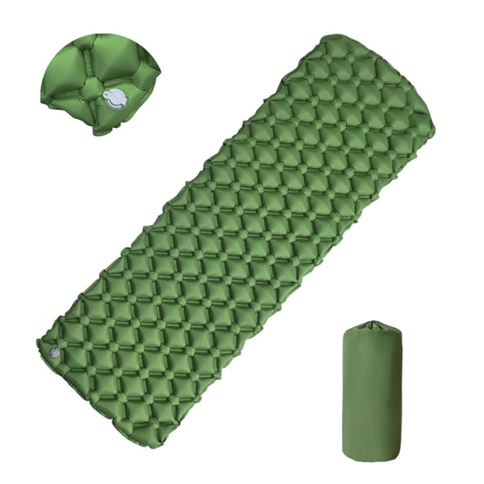 Ultralight Inflatable Camping Sleeping Pad with Built-In Foot Pump