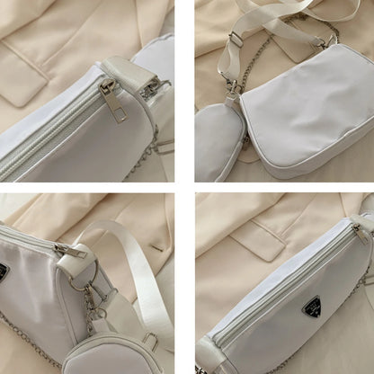 Nylon Crossbody Shoulder Bag Set
