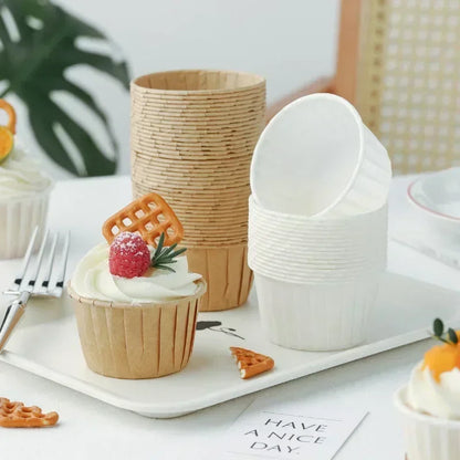 Golden Muffin Cupcake Paper Liners