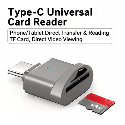 Mini USB-C SD & Micro SD Card Reader