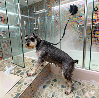 Pet Bathing Restraint Leash with Suction Cup