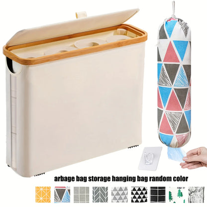 Bamboo Toilet Paper Storage Basket with Lid
