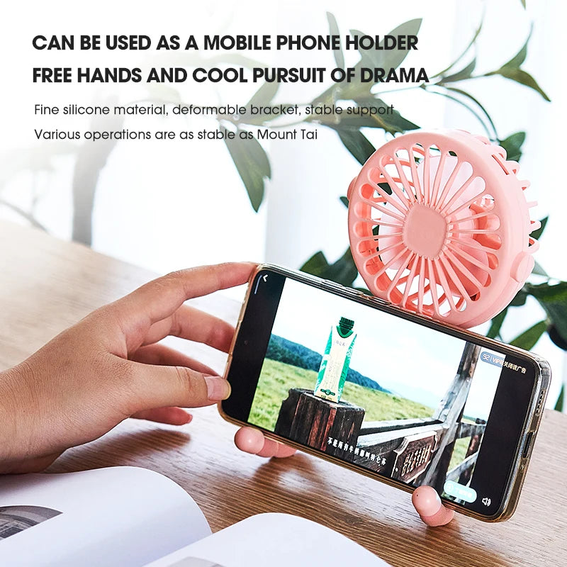 Portable Flexible Tripod Fan