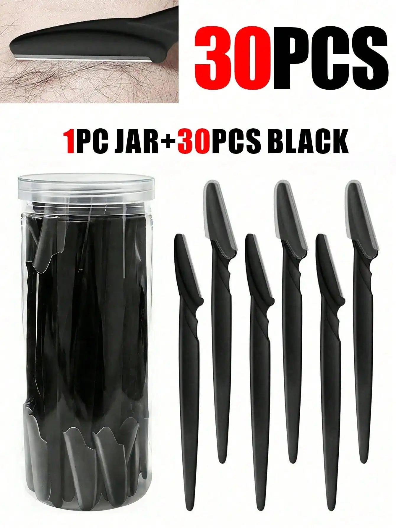 Precision Eyebrow Razor Set with Storage Case