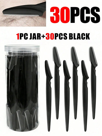 Precision Eyebrow Razor Set with Storage Case