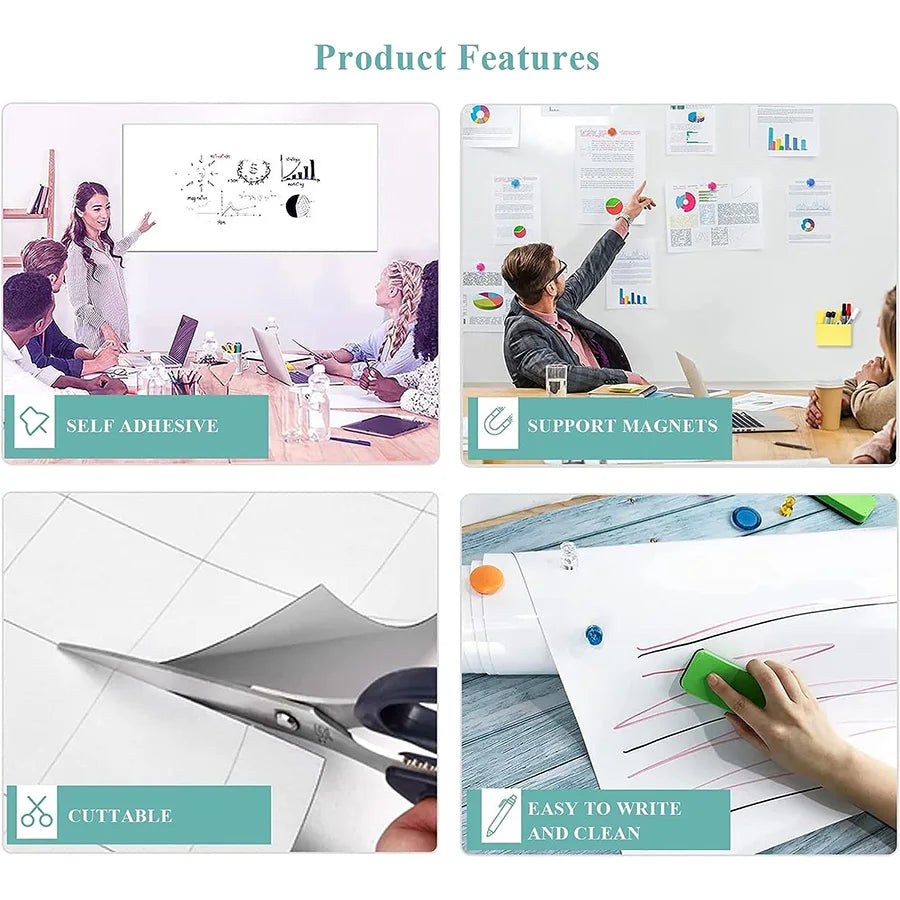 Magnetic Dry Erase Whiteboard Wall Sticker