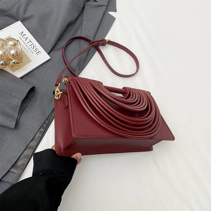 Luxury Ruched Evening Clutch Crossbody Bag