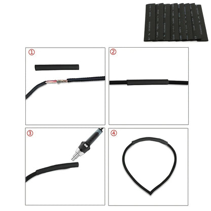 127PCS Heat Shrink Tubing Assortment Kit