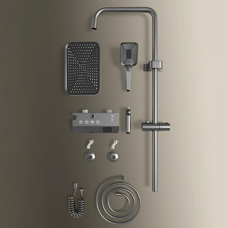 Digital LED Rainfall Shower System with Hand Shower