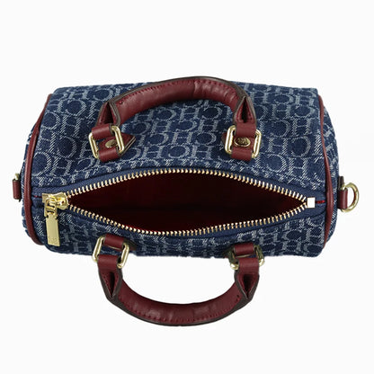 Vintage Monogram Crossbody Handbag for Women