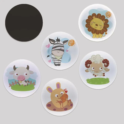 5Pcs Color Changing Toilet Sticker