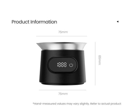 USB Rechargeable Coffee Scale with Stainless Steel Cup