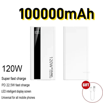 120W Fast Charging Portable Power Bank