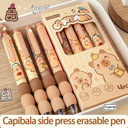 Capybara Erasable Gel Pen Set
