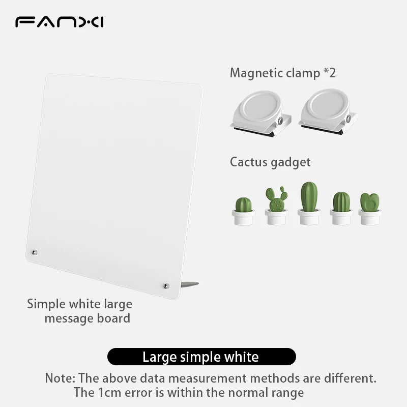 Magnetic Tabletop Bulletin Board with Stand