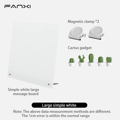 Magnetic Tabletop Bulletin Board with Stand