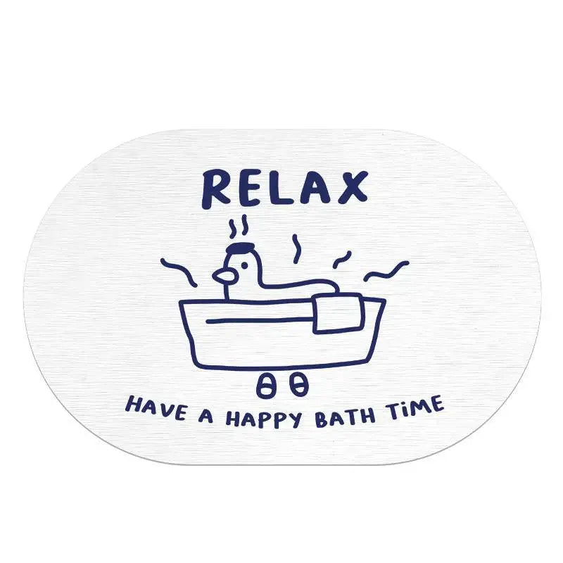 Cute Duck Diatomite Non-Slip Floor Mat