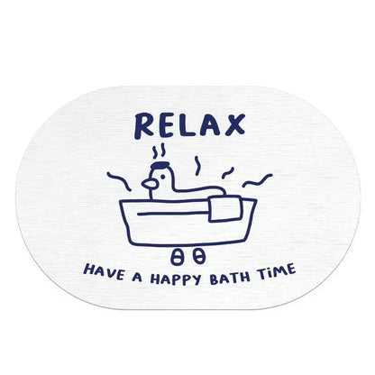 Cute Duck Diatomite Non-Slip Floor Mat