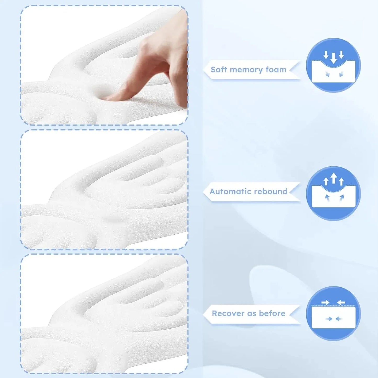 Angel Wing Memory Foam Wrist Rest Set