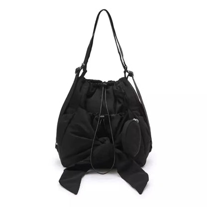 Minimalist Nylon Shoulder Tote Bag
